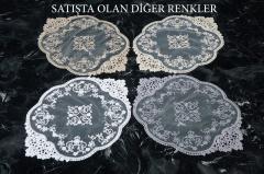 2'Lİ SUPLA/TEPSİ ÖRTÜSÜ GİPÜRLÜ TÜL ( EKRU RENKLİ )