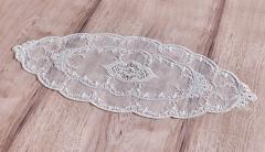 RUNNER GİPÜRLÜ TÜL ( KREM RENKLİ )