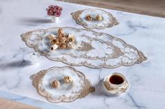 RUNNER GİPÜRLÜ TÜL ( TOPRAK RENKLİ )