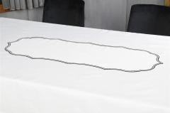 RUNNER LİSA NAKIŞLI KETEN EFEKTLİ SİYAH