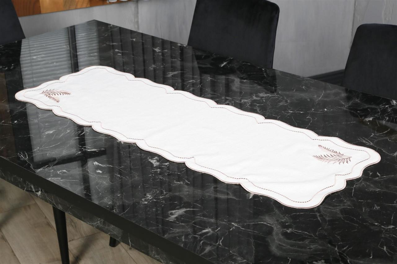 RUNNER YAPRAK NAKIŞLI KETEN EFEKTLİ PUDRA