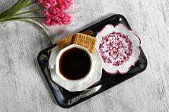 6 Lİ KOKTEYL PEÇETE FLORAL NAKIŞLI KETEN EFEKTLİ FUŞYA