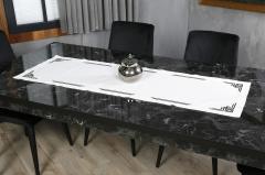 RUNNER  VALERİE NAKIŞLI KETEN EFEKTLİ SİYAH