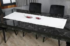 RUNNER  VALERİE NAKIŞLI KETEN EFEKTLİ KREM SİM