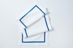 RUNNER İRİS NAKIŞLI KETEN EFEKTLİ LACİVERT