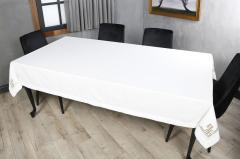 MASA ÖRTÜSÜ   VALERİE NAKIŞLI KETEN EFEKTLİ ALTIN SİM