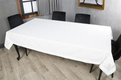 MASA ÖRTÜSÜ   VALERİE NAKIŞLI KETEN EFEKTLİ KREM SİM