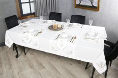 MASA ÖRTÜSÜ   VALERİE NAKIŞLI KETEN EFEKTLİ TAŞ