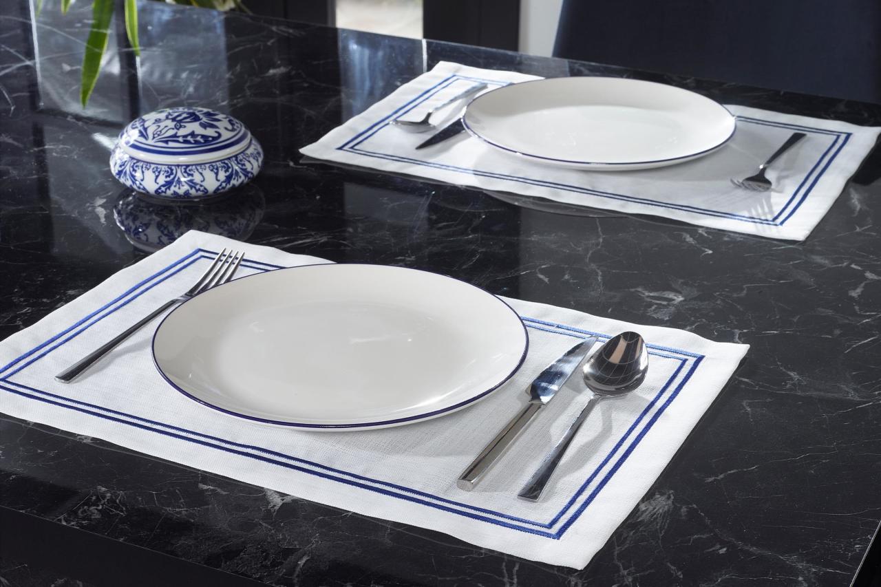2'li Amerikan Servis Alba LACİVERT