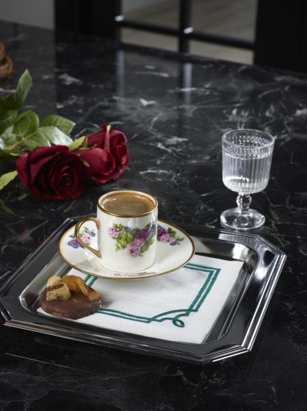 6'lı Kokteyl Peçetesi Alice Petrol