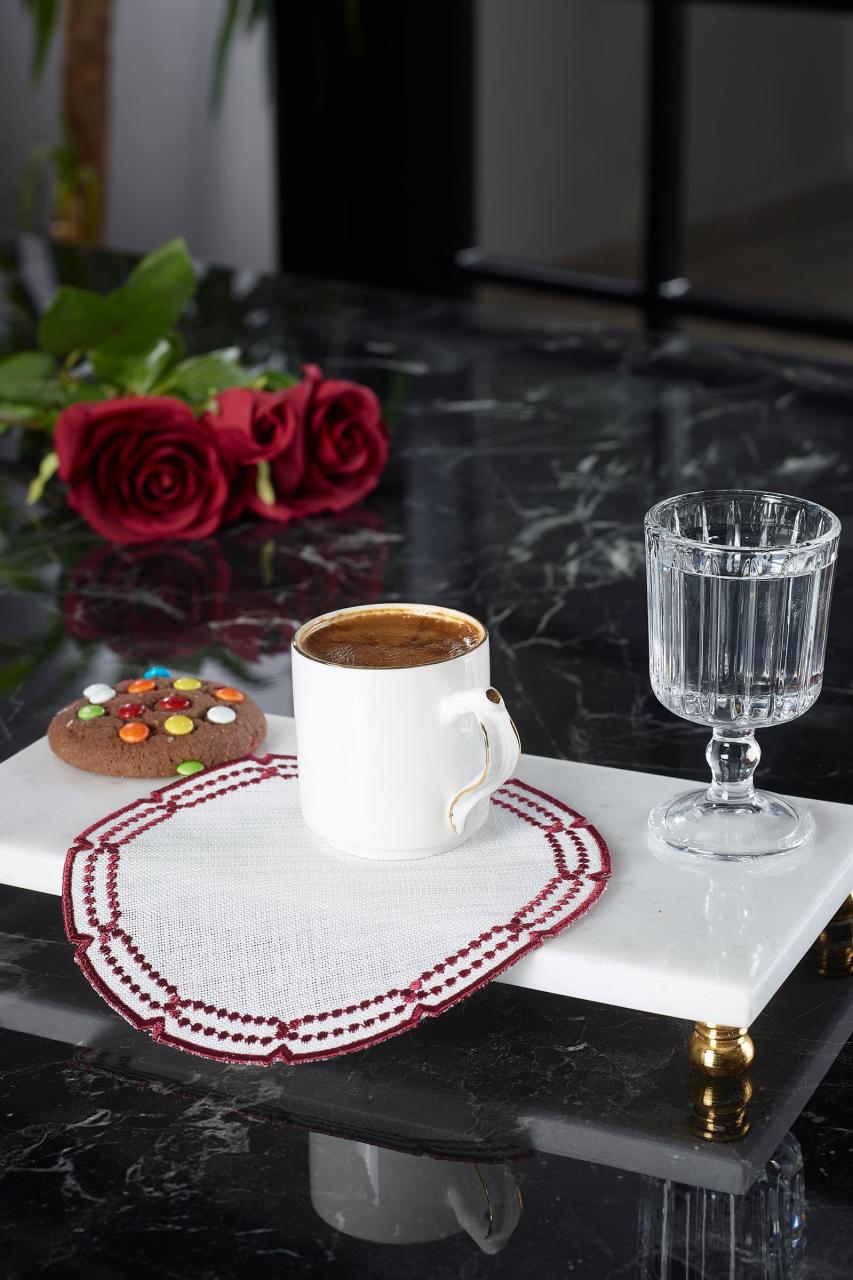 6'lı Kokteyl Peçetesi Lily BORDO