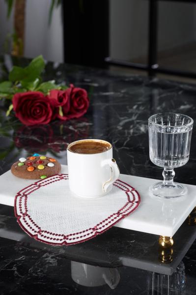 6'lı Kokteyl Peçetesi Lily BORDO