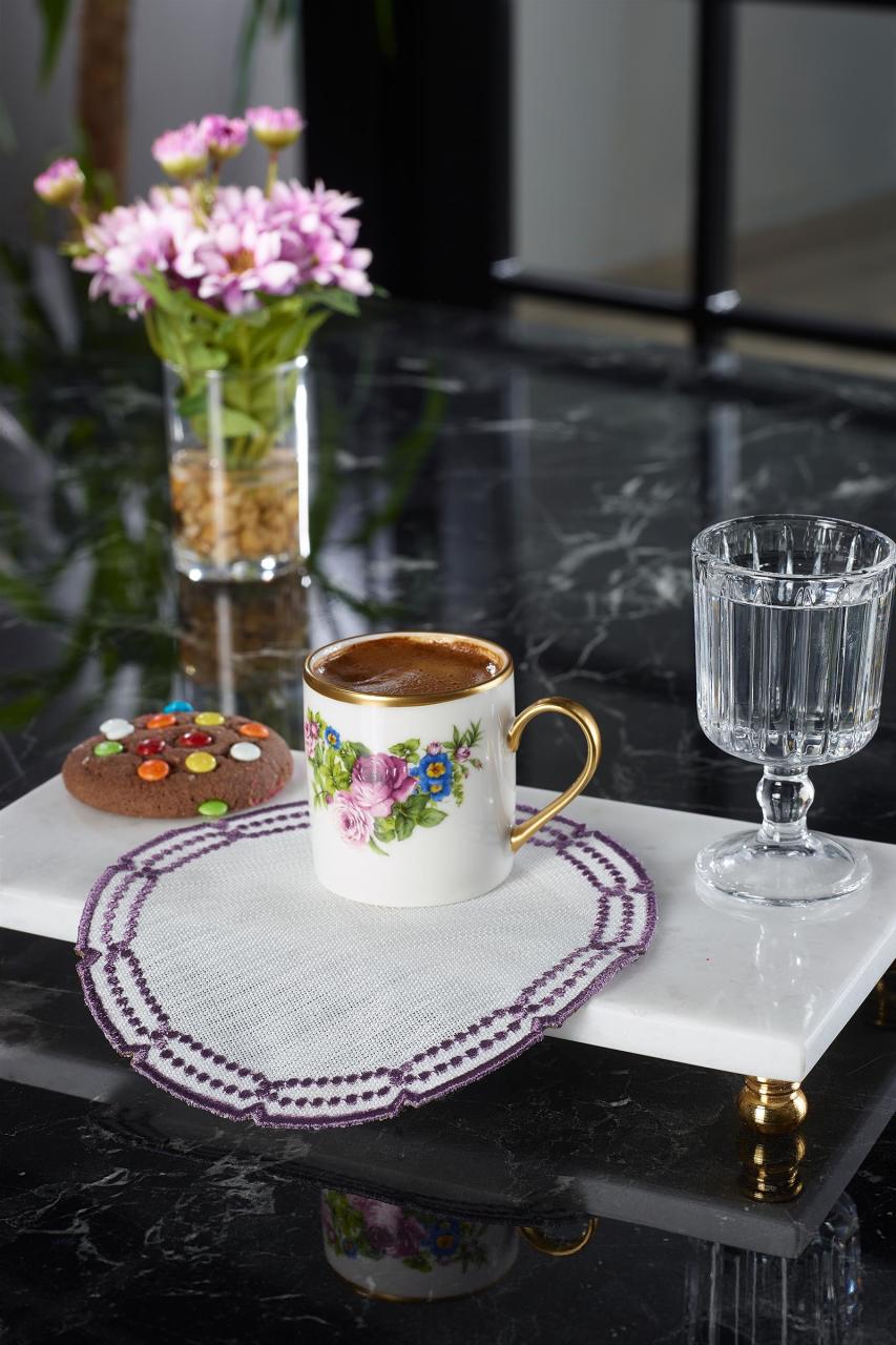 6'lı Kokteyl Peçetesi Lily Mor