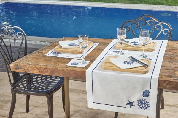 2'li Amerikan Servis Coral LACİVERT