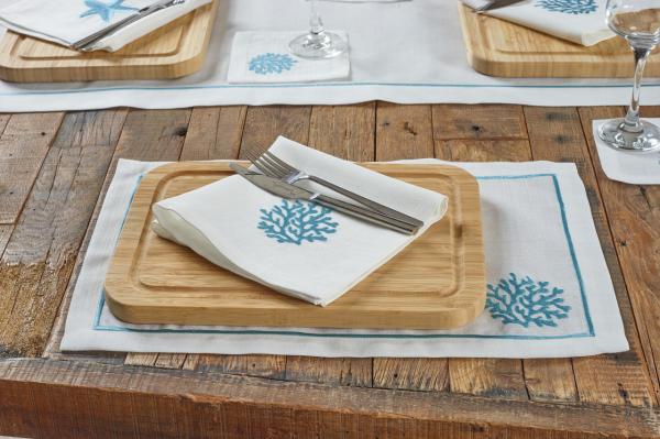 2'li Amerikan Servis Coral MAVİ