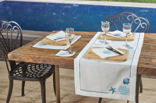 2'li Amerikan Servis Coral MAVİ